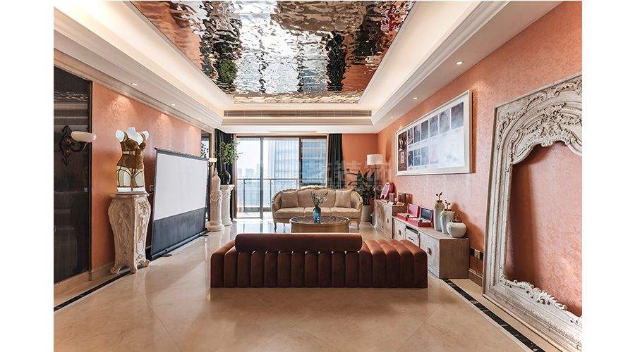 轻奢艺术美容院设计，暖橘色调打造温馨精致美护空间(图2)