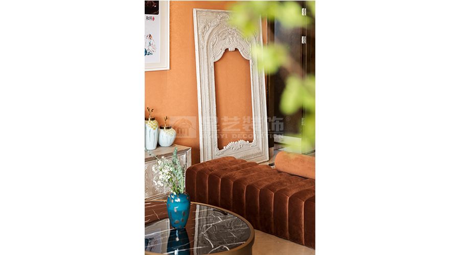 轻奢艺术美容院设计，暖橘色调打造温馨精致美护空间(图4)