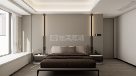 高级灰静谧美学设计，简约现代四居室家居方案(图5)