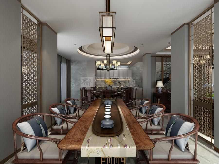 中式传承大宅设计精髓：礼制气韵与现代舒适完美融合(图4)