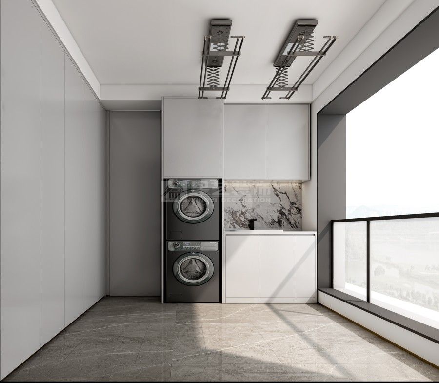 轻奢家居设计岩板皮革金属材质混搭现代空间(图8)