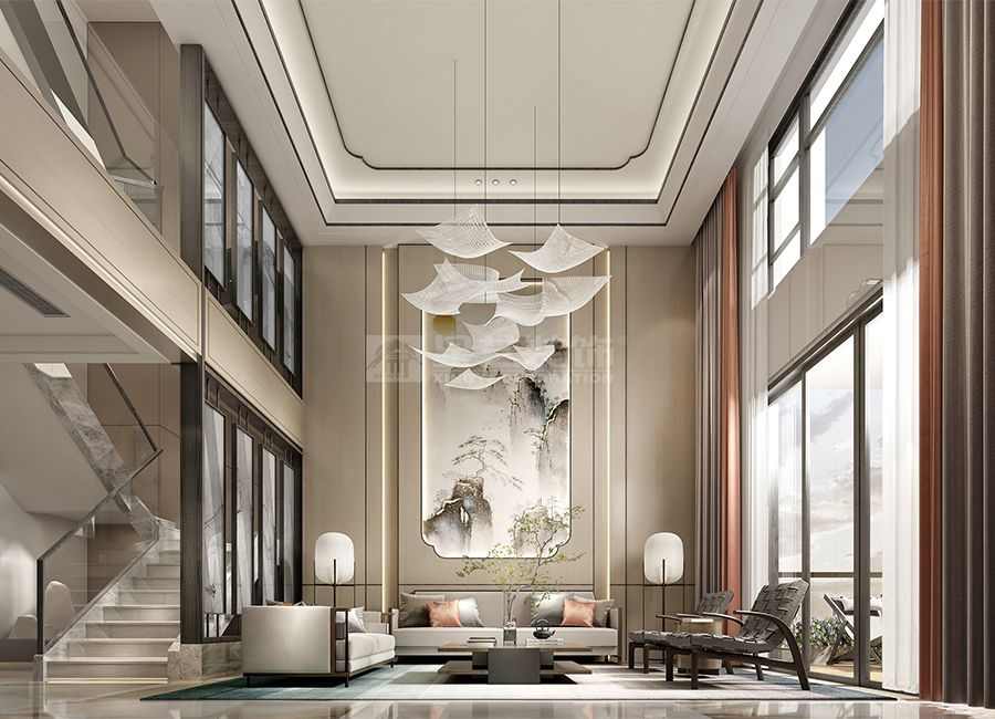 现代中式与法式浪漫融合设计，打造三代同堂理想居所(图1)