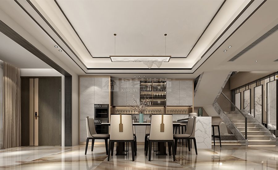 现代中式与法式浪漫融合设计，打造三代同堂理想居所(图3)