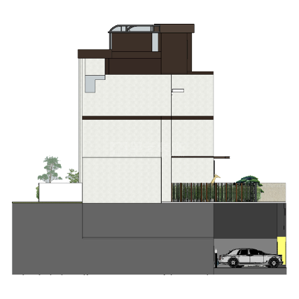 中式现代家居设计玄关柜连体屏风增大空间感(图9)