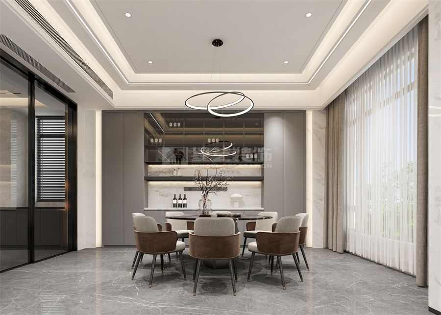 现代意式家具设计案例，简约优雅满足公务员家庭需求(图4)