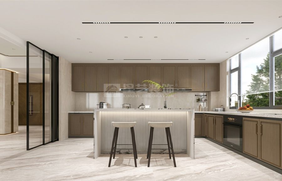 现代简约客厅设计，深邃配色营造精致生活秩序(图6)