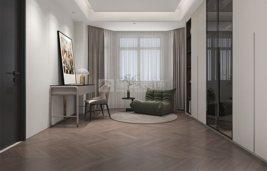 现代简约客厅设计，深邃配色营造精致生活秩序(图17)