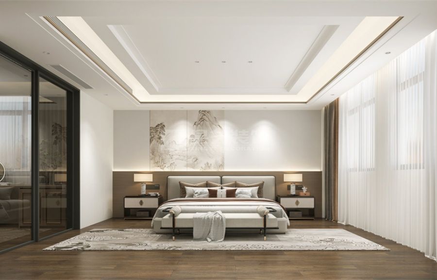 现代简约客厅设计，深邃配色营造精致生活秩序(图12)