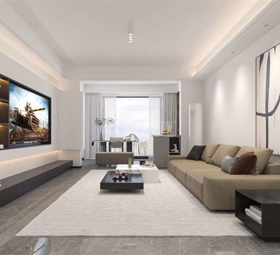 现代简约风格装修设计，打造舒适自然居住空间(图1)