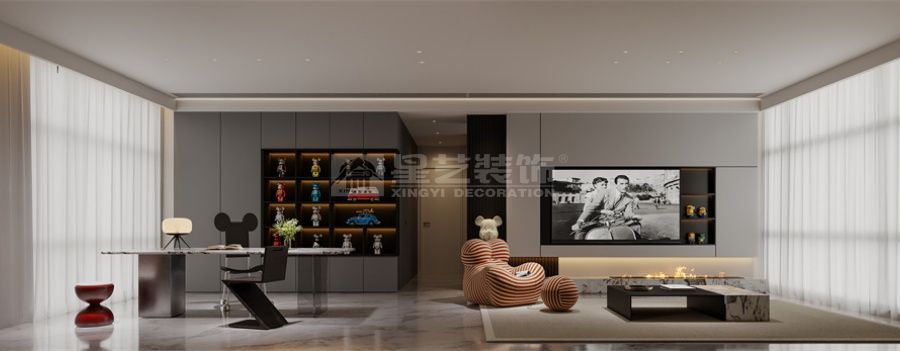 意式轻奢家居设计案例，律师合伙人夫妇的品质生活空间(图2)