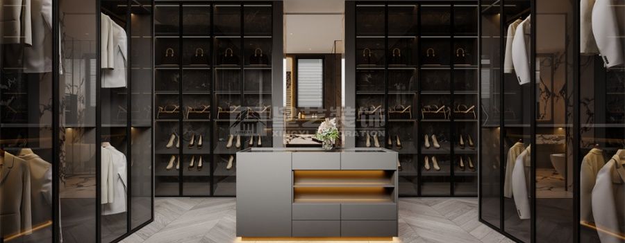 意式轻奢家居设计案例，律师合伙人夫妇的品质生活空间(图19)