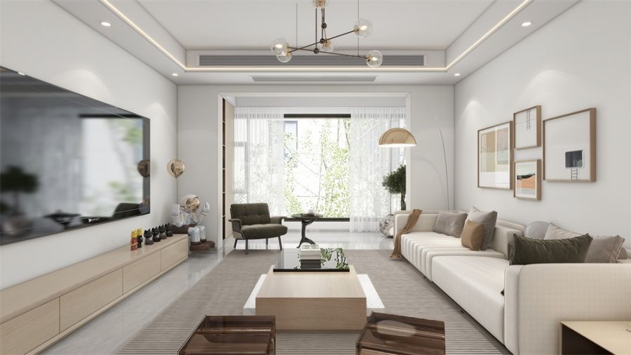 现代简约风格装修设计，打造舒适温馨家居环境(图1)