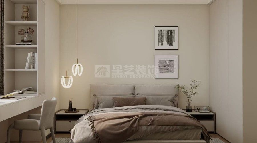 轻法式装修设计案例，温柔白色调营造温馨家居氛围(图5)