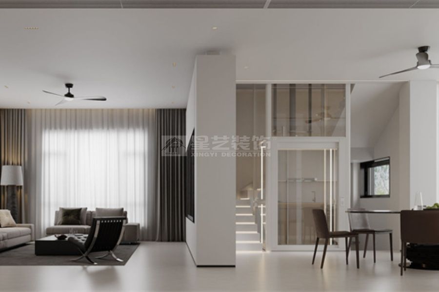 现代简约别墅设计案例分享，小企业主家庭的理想选择(图2)