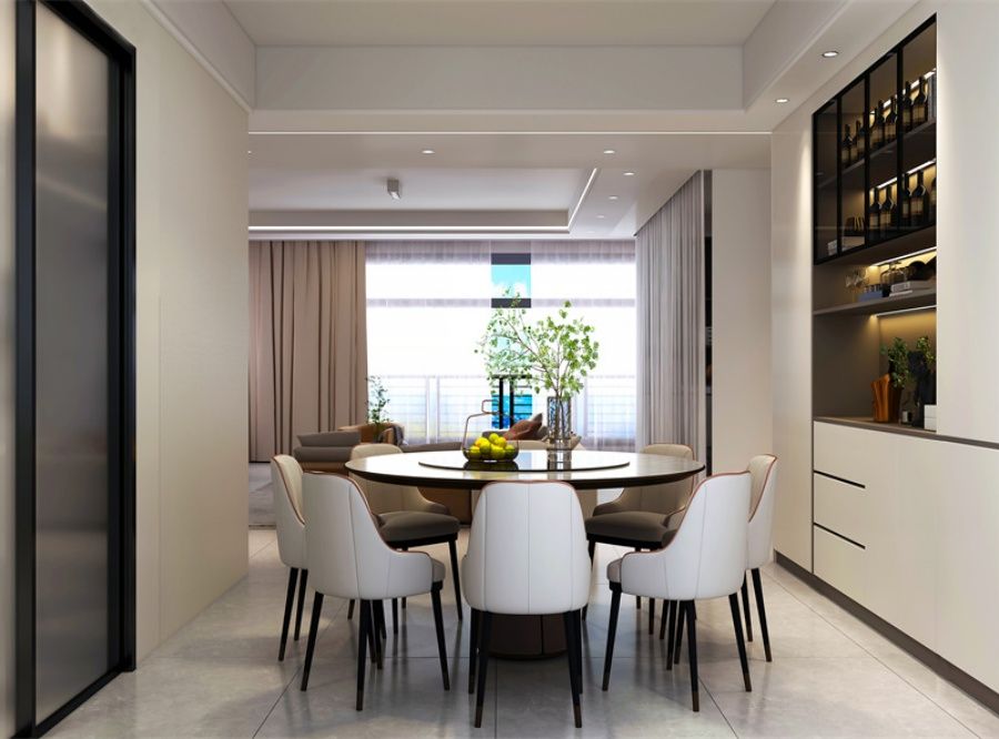 现代风格家居设计指南：客厅餐厅卧室装修效果图集(图3)