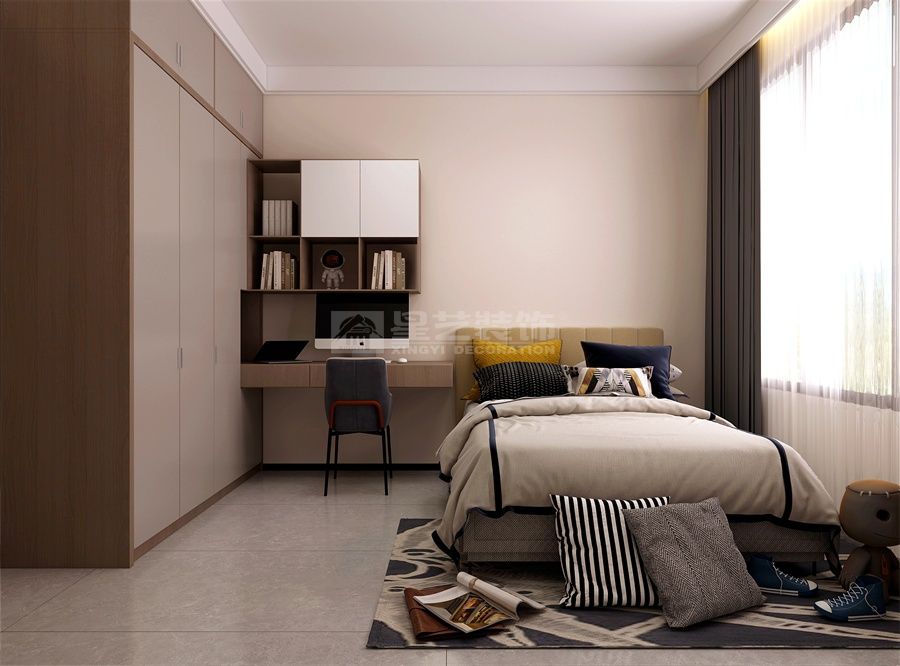 现代风格家居设计指南：客厅餐厅卧室装修效果图集(图4)