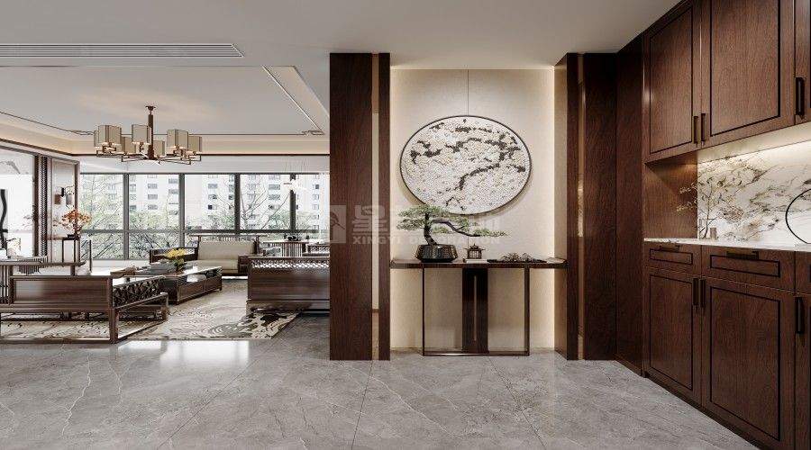 中式哲学与现代设计融合，打造宁静居住空间(图9)