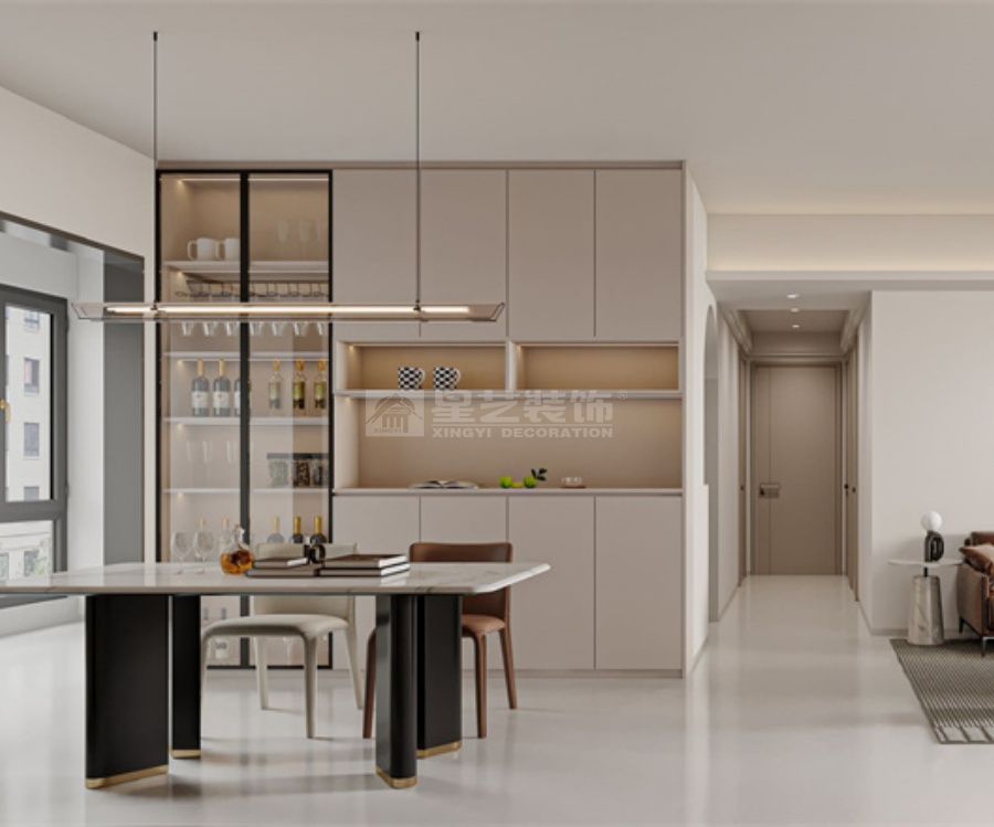 奶油风家装设计效果图集锦，软萌高颜值空间搭配指南(图1)