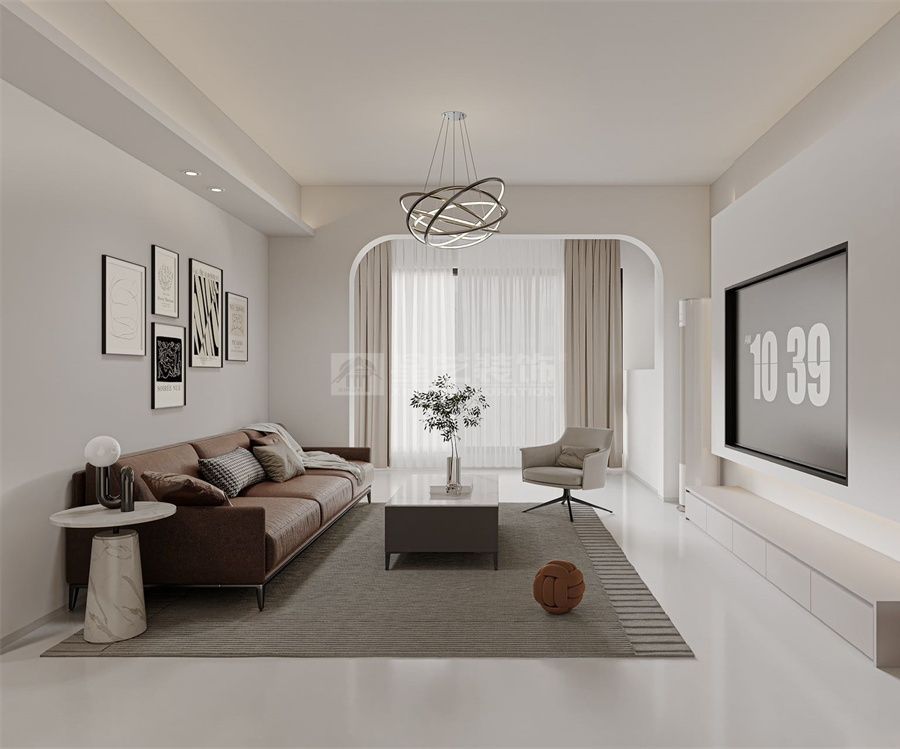 奶油风家装设计效果图集锦，软萌高颜值空间搭配指南(图2)