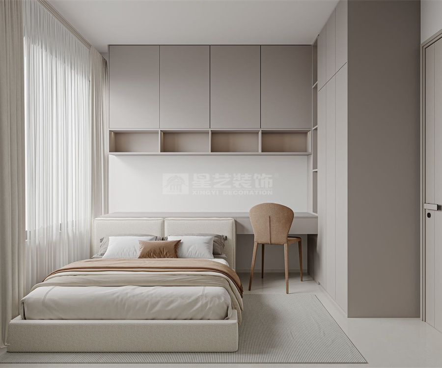 奶油风家装设计效果图集锦，软萌高颜值空间搭配指南(图5)