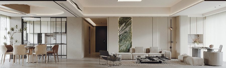 现代简约风格住宅设计，打造时尚舒适的品质生活空间(图2)