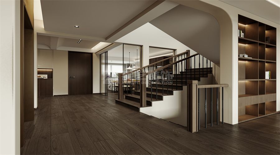 中古风室内设计融合现代极简美学打造舒适居住空间(图3)