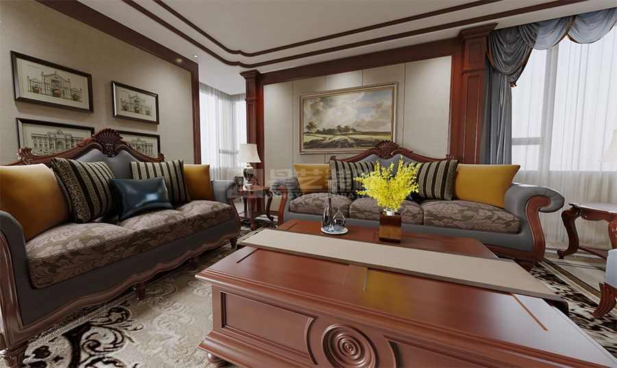 美式与新中式混搭设计打造东西融合家居美学(图3)