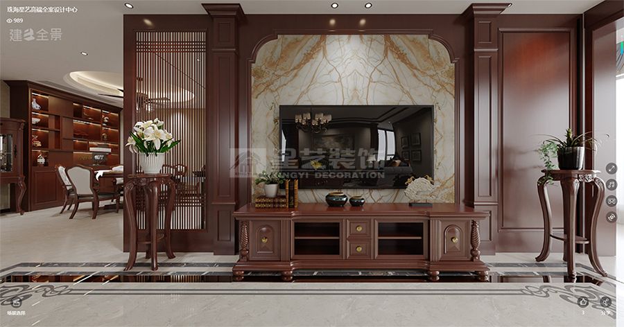 美式与新中式混搭设计打造东西融合家居美学(图1)