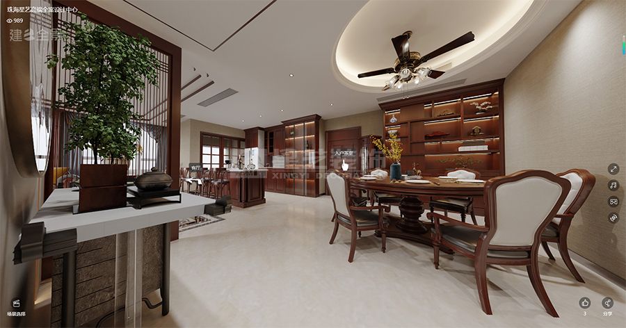 美式与新中式混搭设计打造东西融合家居美学(图4)