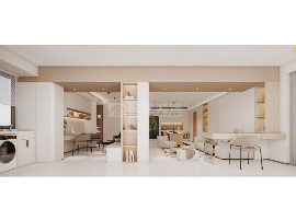 原木奶油风设计打造温馨自然家居空间(图3)