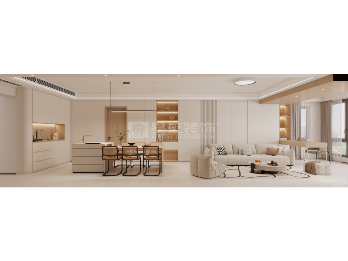 原木奶油风设计打造温馨自然家居空间(图2)