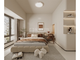 原木奶油风设计打造温馨自然家居空间(图4)