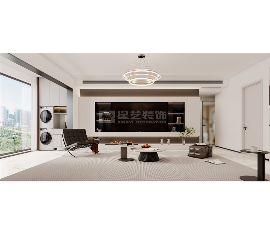 现代简约黑白风格室内设计，打造优雅大气居住空间(图1)