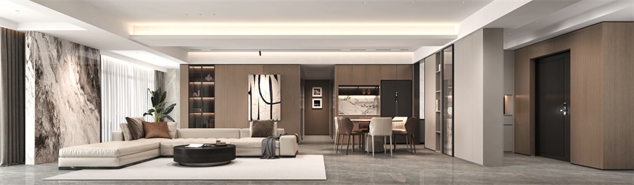 现代轻奢风格设计指南：材质品质与细节处理提升生活品味(图3)