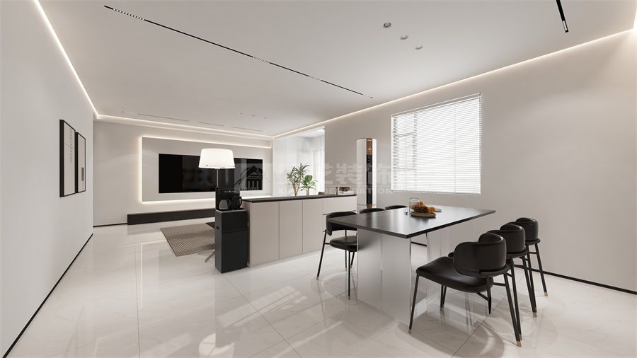 现代简约风格空间设计，直线造型与高纯度色彩搭配(图5)