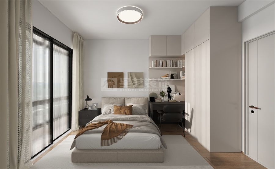 现代简约风格空间设计，直线造型与高纯度色彩搭配(图6)