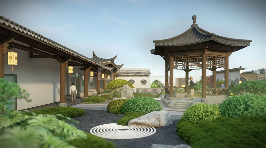 东方哲思融入企业空间设计，打造雅致商务会客环境(图7)