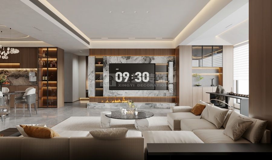 轻奢家居设计融合材质美学与光影艺术(图1)