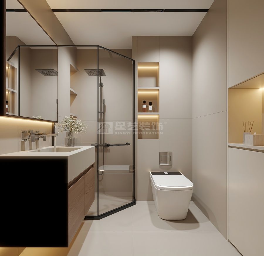 轻奢家居设计融合材质美学与光影艺术(图6)