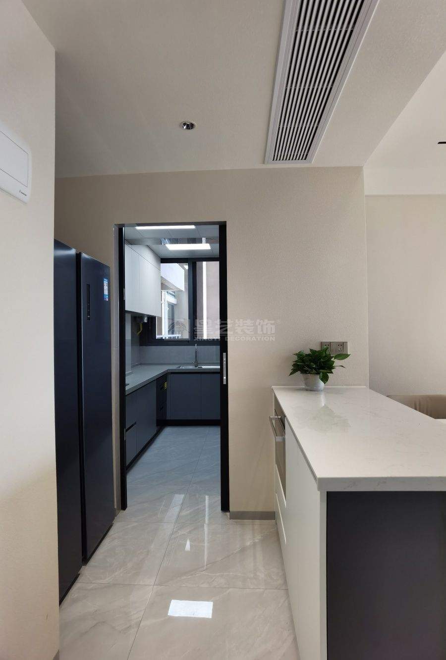 现代奶油风110㎡三室设计，简约温馨治愈系家居方案(图11)