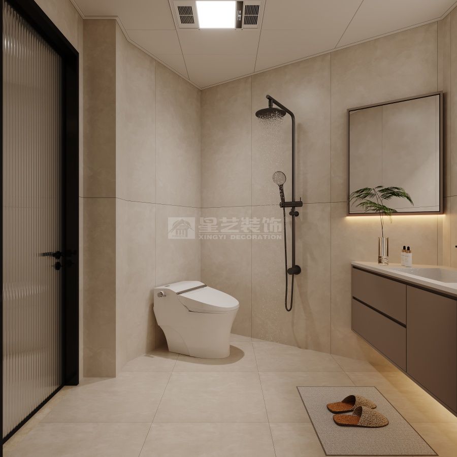 汕头龙湖226平现代简约大平层设计，四房两厅开阔格局(图6)