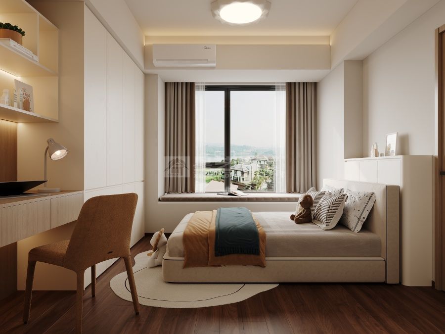 汕头龙湖226平现代简约大平层设计，四房两厅开阔格局(图9)