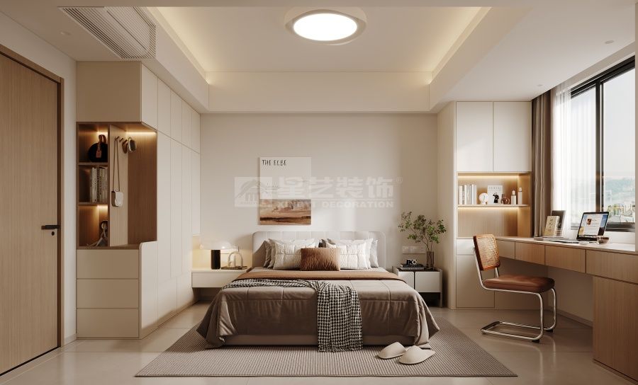 汕头龙湖226平现代简约大平层设计，四房两厅开阔格局(图12)