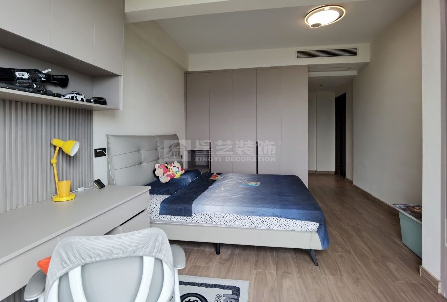 190㎡现代中式风格装修设计，滨江一号四室两厅新中式案例(图14)