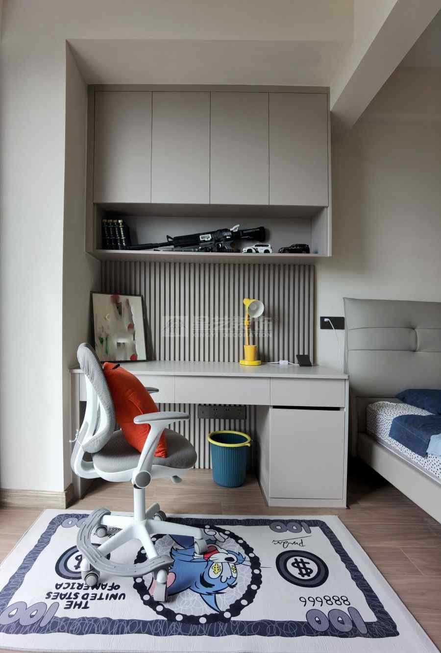 190㎡现代中式风格装修设计，滨江一号四室两厅新中式案例(图17)