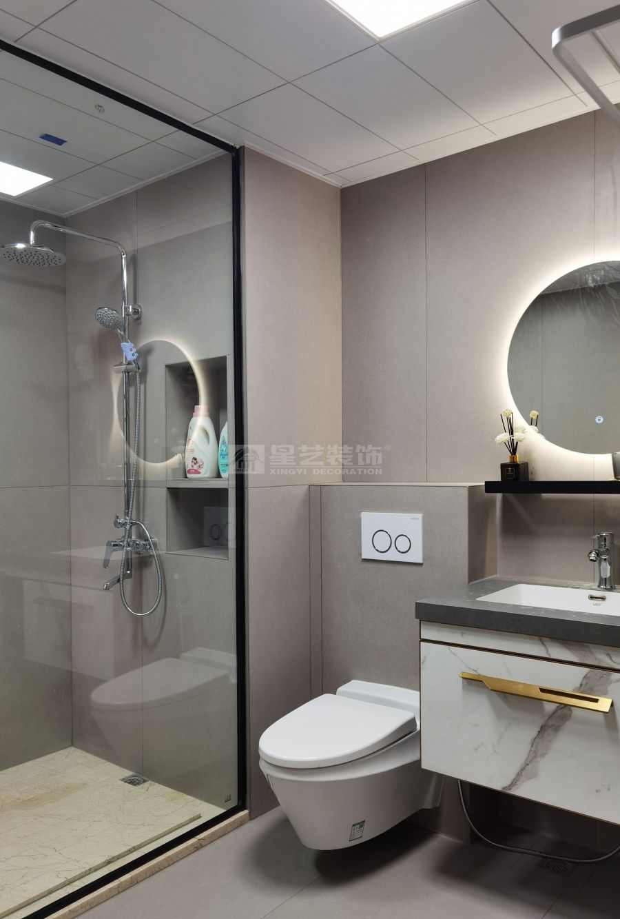 190㎡现代中式风格装修设计，滨江一号四室两厅新中式案例(图19)