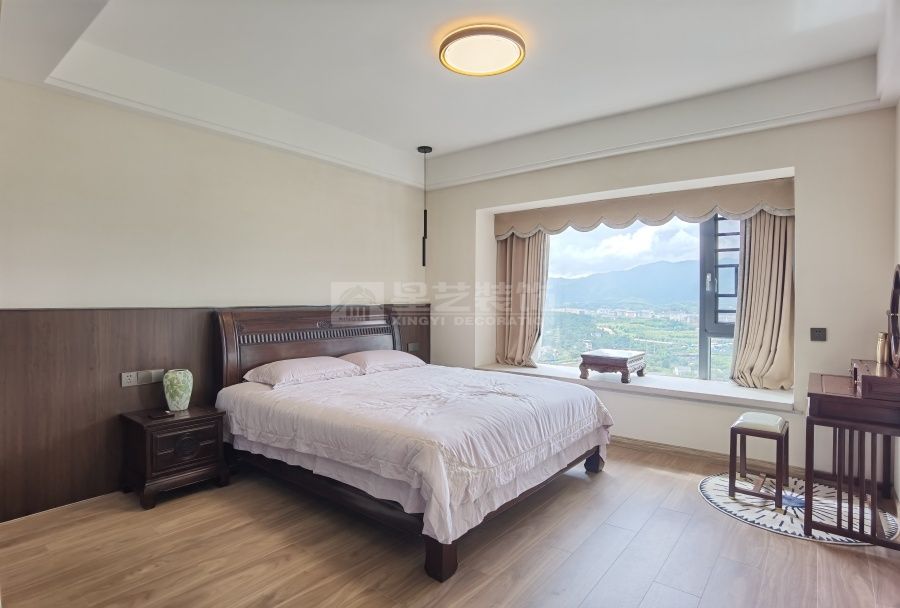 190㎡现代中式风格装修设计，滨江一号四室两厅新中式案例(图20)