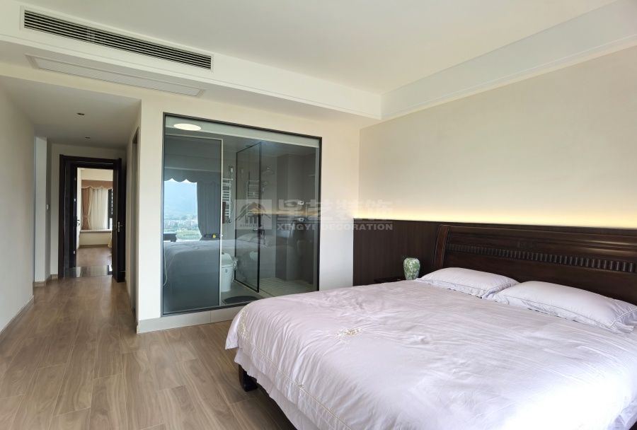 190㎡现代中式风格装修设计，滨江一号四室两厅新中式案例(图23)