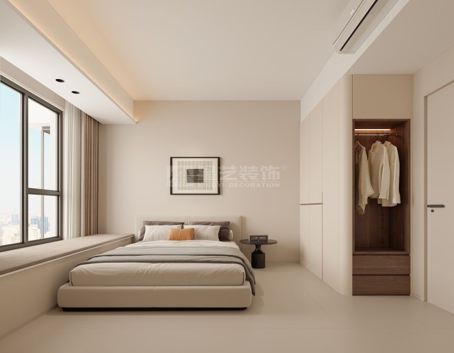 129平四房改三房现代风格设计，开放式厨房客厅扩容方案(图8)