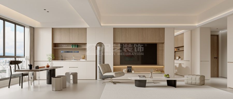 现代简约客厅设计打造温馨明亮居住空间(图1)